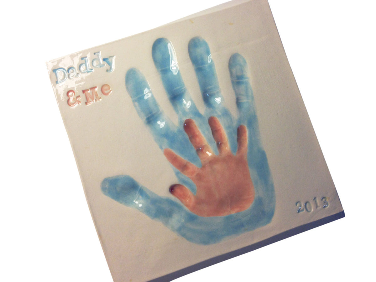 Sibling Custom Clay 3D Handprints Keepsake – Memories In Clay