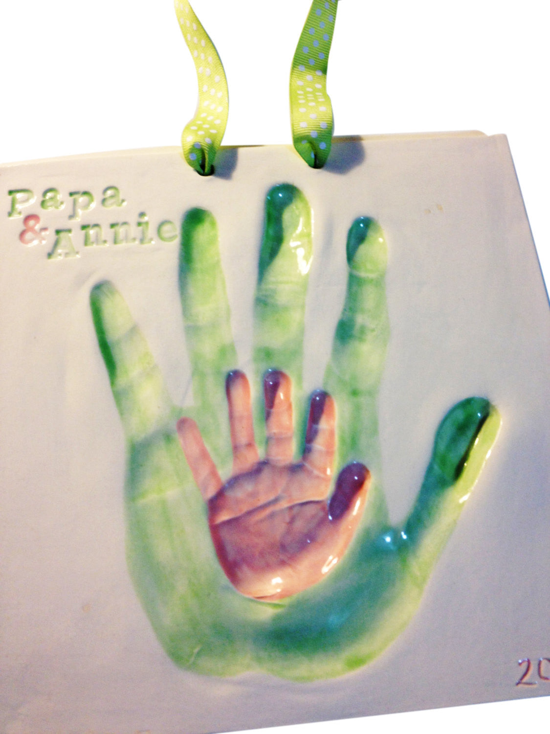 Mom dad baby shops handprint